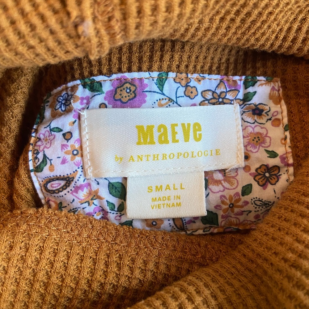 Anthropologie Maeve Ainsley Thermal Turtleneck - S - Picture 4 of 11